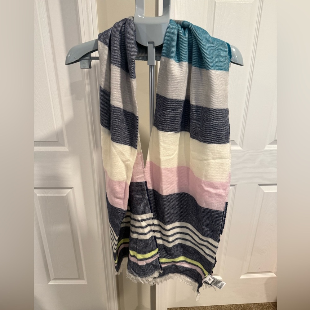 GAP Vibrant Striped Wide Scarf